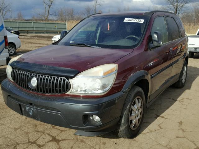 3G5DA03E04S570768 - 2004 BUICK RENDEZVOUS MAROON photo 2