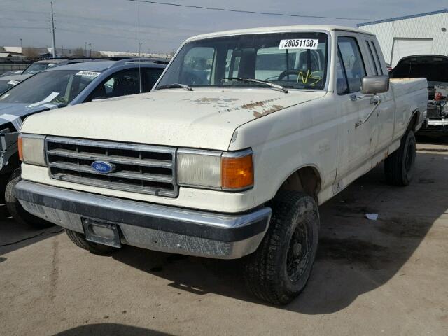 1FTEX14N4KKB15592 - 1989 FORD F150 WHITE photo 2