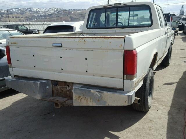 1FTEX14N4KKB15592 - 1989 FORD F150 WHITE photo 4