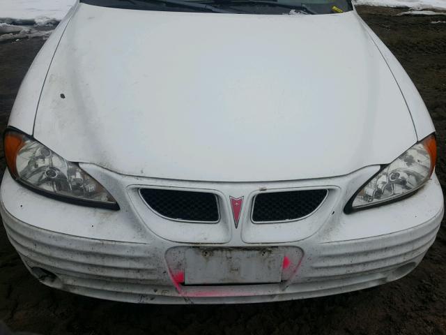 1G2NE52TXXM704564 - 1999 PONTIAC GRAND AM S თეთრი ფოტო 7