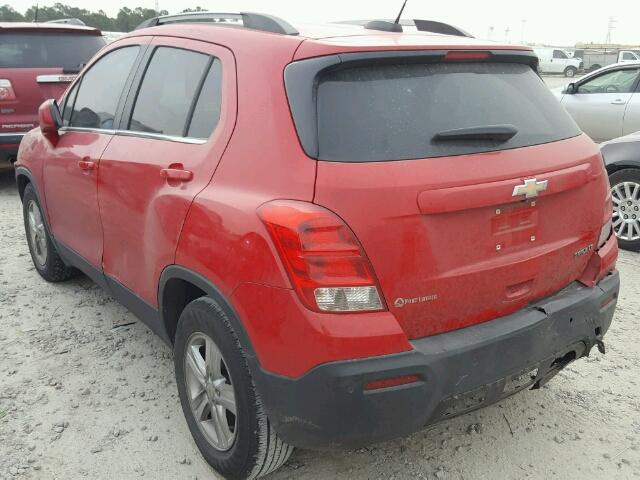 KL7CJLSB6FB212454 - 2015 CHEVROLET TRAX 1LT RED photo 3