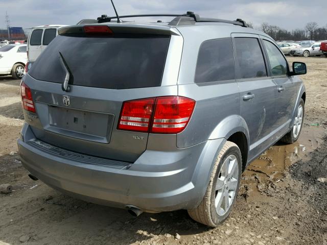 3D4GH57V99T180944 - 2009 DODGE JOURNEY SX GRAY photo 4