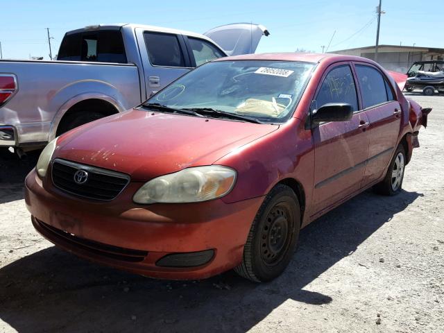 1NXBR32E75Z523553 - 2005 TOYOTA COROLLA CE RED photo 2