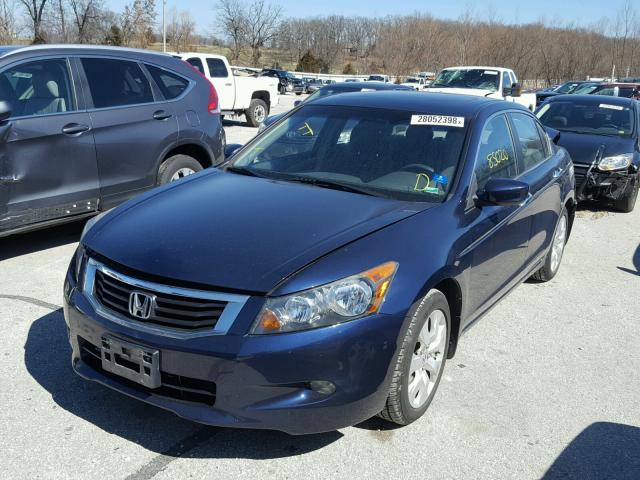 1HGCP36758A026194 - 2008 HONDA ACCORD EX BLUE photo 2