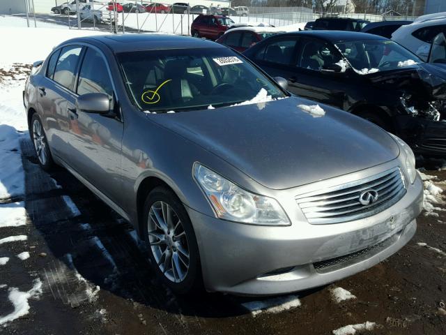 JNKBV61F58M260543 - 2008 INFINITI G35 GRAY photo 1