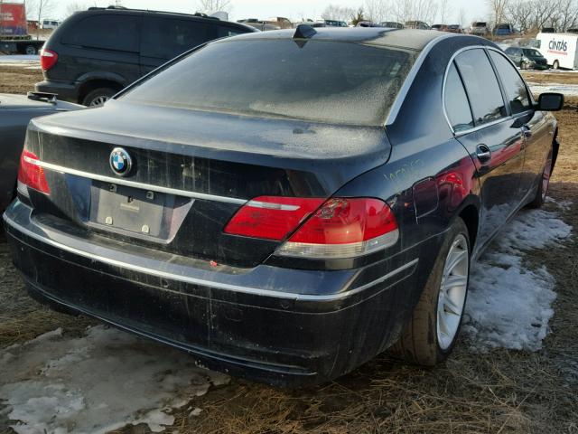 WBAHN83558DT79122 - 2008 BMW 750 LI BLUE photo 4