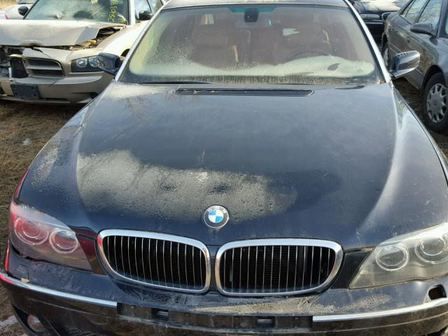 WBAHN83558DT79122 - 2008 BMW 750 LI BLUE photo 7