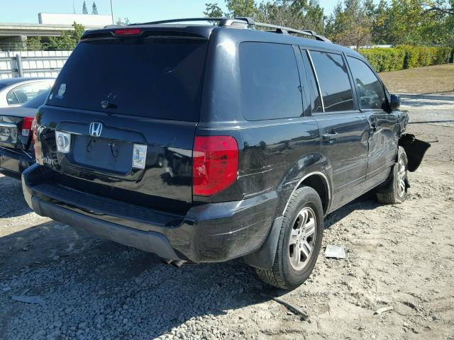 2HKYF184X3H524214 - 2003 HONDA PILOT EX BLACK photo 4