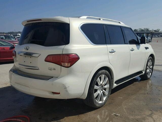 JN8AZ2NF7D9530832 - 2013 INFINITI QX56 WHITE photo 4