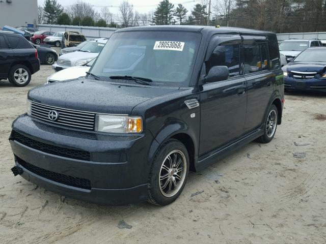 JTLKT324564113997 - 2006 TOYOTA SCION XB BLACK photo 2