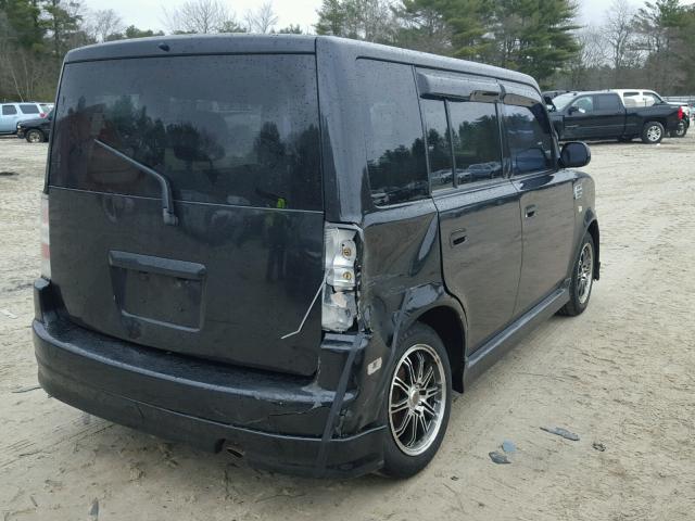 JTLKT324564113997 - 2006 TOYOTA SCION XB BLACK photo 4