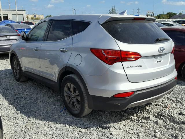 5XYZT3LB4FG271661 - 2015 HYUNDAI SANTA FE S SILVER photo 3