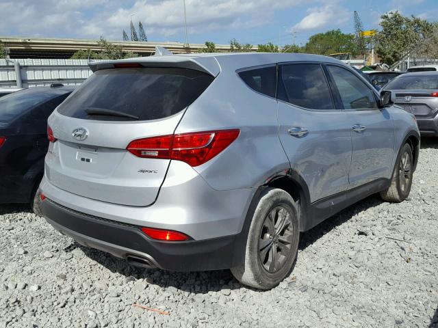 5XYZT3LB4FG271661 - 2015 HYUNDAI SANTA FE S SILVER photo 4