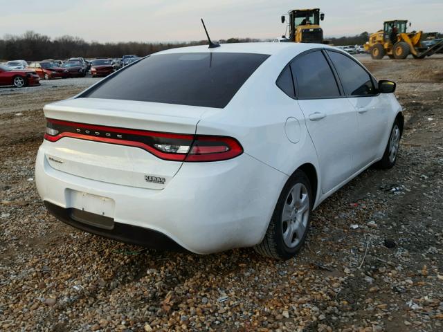 1C3CDFAA9FD364337 - 2015 DODGE DART SE WHITE photo 4