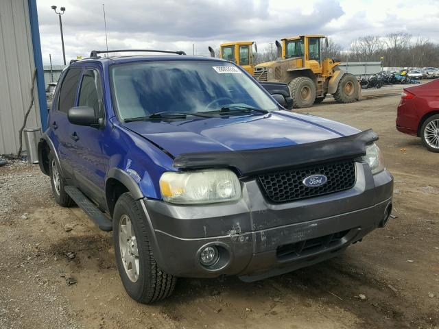 1FMYU03155KA62559 - 2005 FORD ESCAPE XLT BLUE photo 1