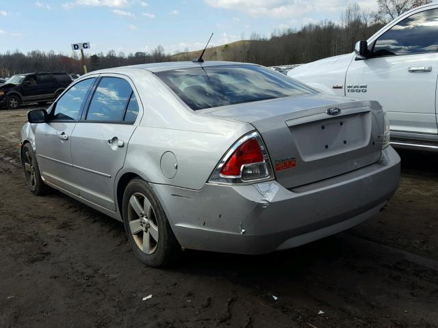 3FAHP07Z18R154608 - 2008 FORD FUSION SE SILVER photo 3