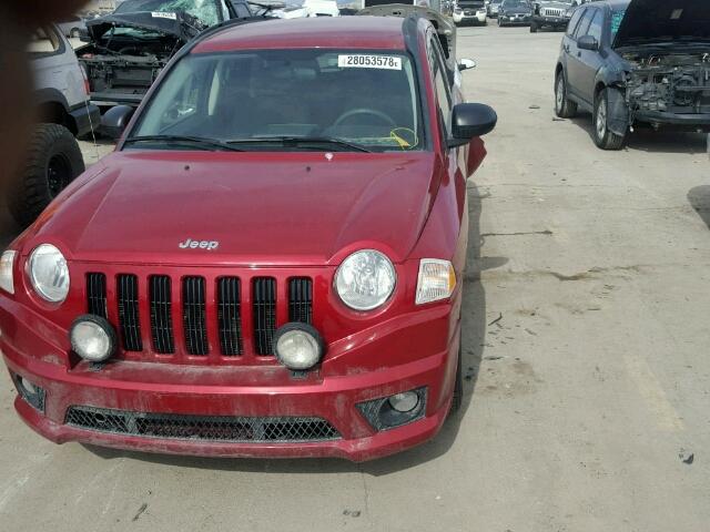 1J8FT47W37D390140 - 2007 JEEP COMPASS RED photo 2