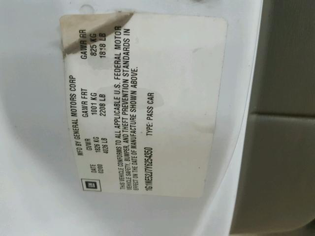 1G1NE52J7Y6254350 - 2000 CHEVROLET MALIBU LS თეთრი ფოტო 10