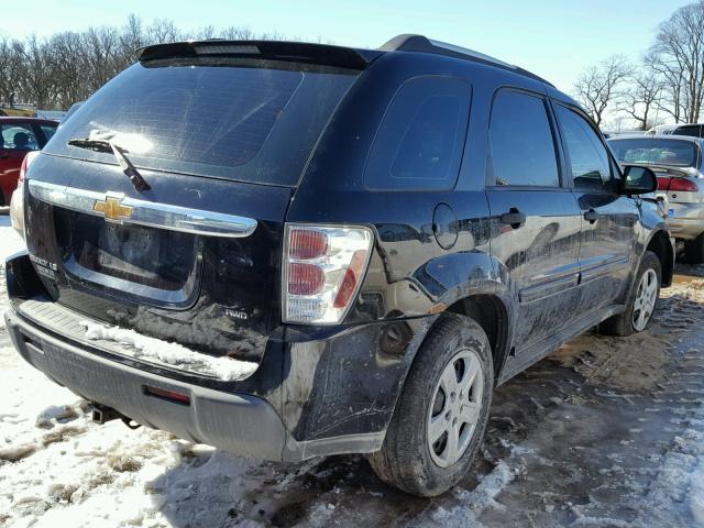 2CNDL23F366151849 - 2006 CHEVROLET EQUINOX LS BLACK photo 4