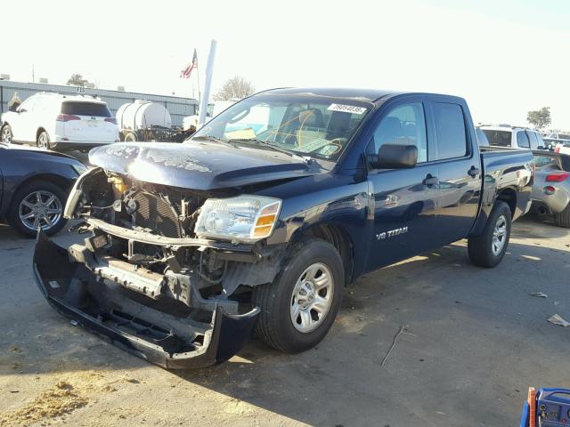 1N6AA07A07N221298 - 2007 NISSAN TITAN XE BLUE photo 2