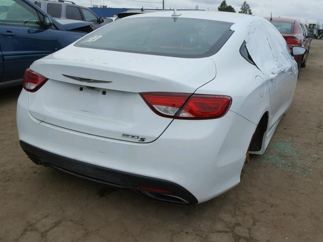 1C3CCCBB8FN700353 - 2015 CHRYSLER 200 S WHITE photo 4