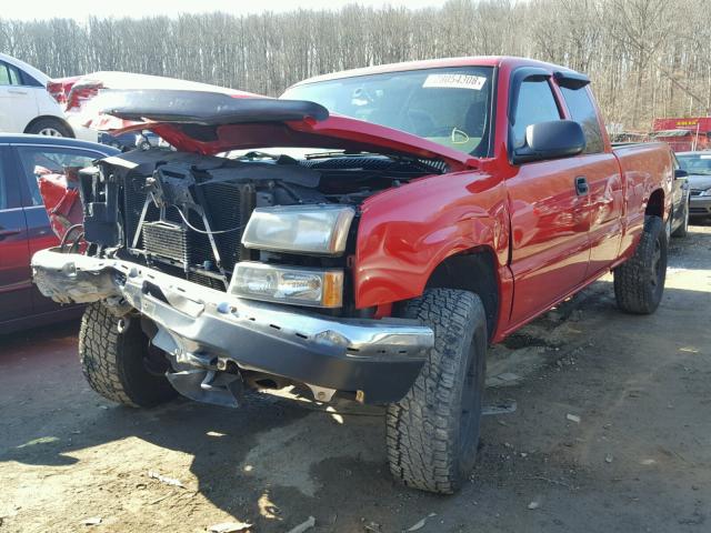 1GCEK19Z77Z205067 - 2007 CHEVROLET SILVERADO RED photo 2