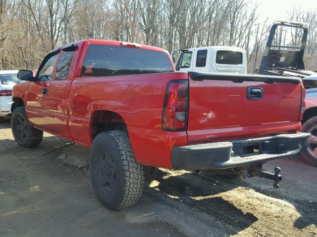 1GCEK19Z77Z205067 - 2007 CHEVROLET SILVERADO RED photo 3