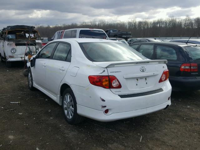 2T1BU4EEXAC358982 - 2010 TOYOTA COROLLA BA WHITE photo 3