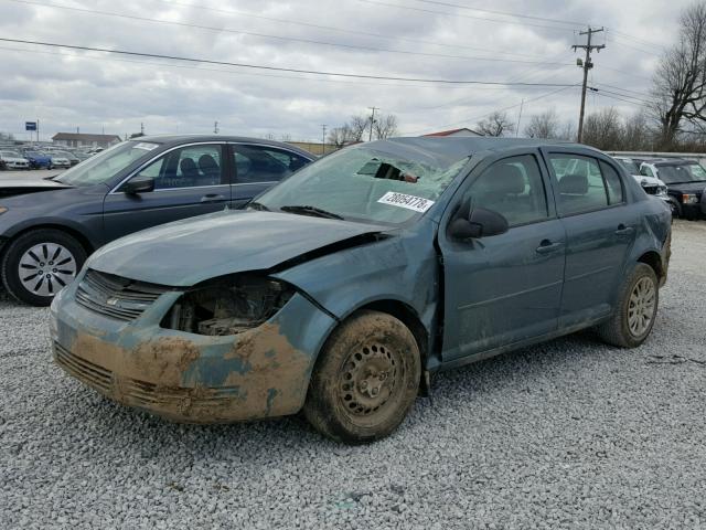 1G1AA5F54A7133038 - 2010 CHEVROLET COBALT LS GREEN photo 2