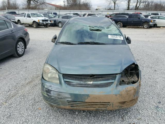 1G1AA5F54A7133038 - 2010 CHEVROLET COBALT LS GREEN photo 9