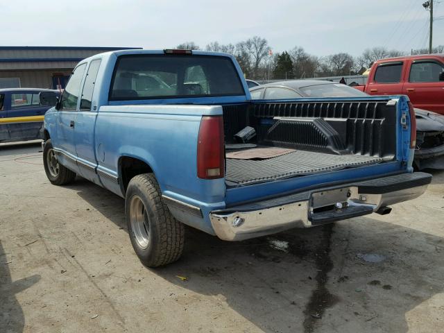 2GTEC19K0R1557077 - 1994 GMC SIERRA C15 BLUE photo 3