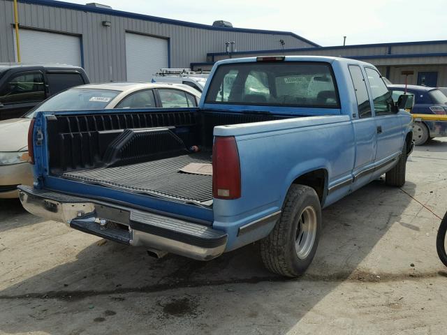 2GTEC19K0R1557077 - 1994 GMC SIERRA C15 BLUE photo 4