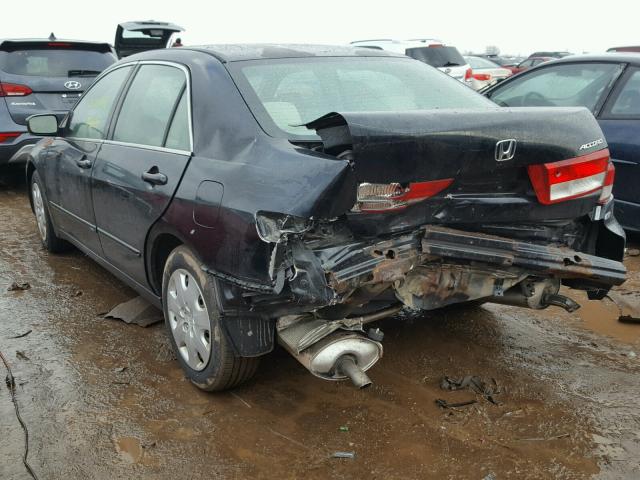 1HGCM66314A042412 - 2004 HONDA ACCORD LX BLACK photo 3