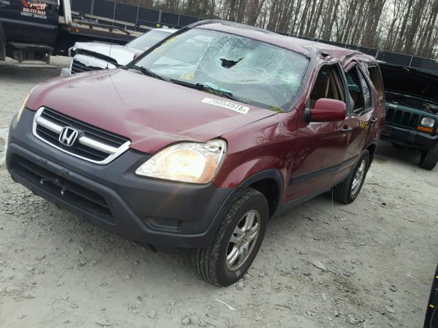 SHSRD78854U223150 - 2004 HONDA CR-V EX RED photo 2