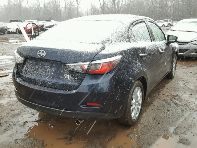 3MYDLBZV4GY119528 - 2016 TOYOTA SCION IA BLUE photo 4