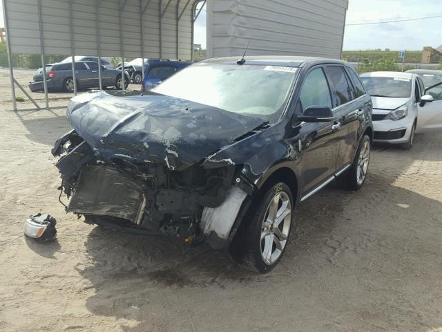 2LMDJ6JK8DBL26005 - 2013 LINCOLN MKX BLACK photo 2