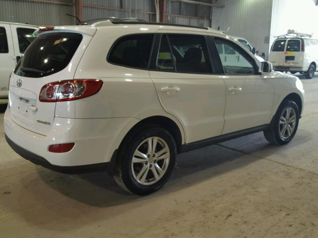 5NMSH4AG9AH357733 - 2010 HYUNDAI SANTA FE WHITE photo 4