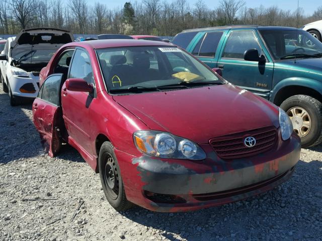 2T1BR32E77C744140 - 2007 TOYOTA COROLLA RED photo 1