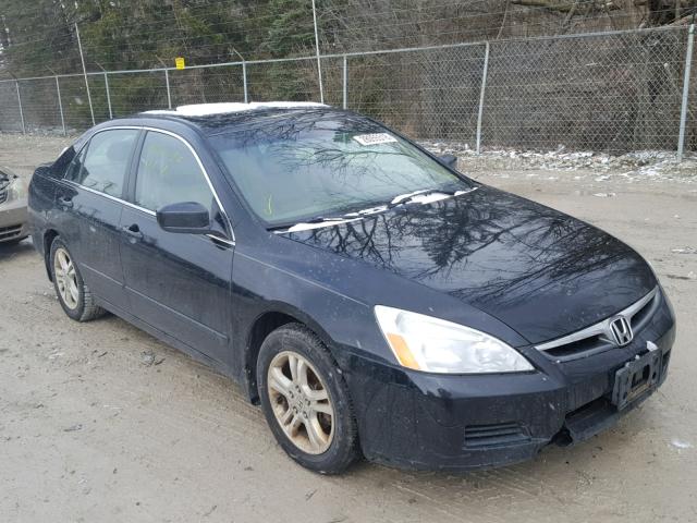 1HGCM55776A174513 - 2006 HONDA ACCORD EX BLACK photo 1