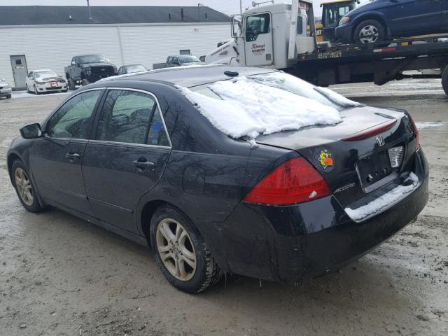 1HGCM55776A174513 - 2006 HONDA ACCORD EX BLACK photo 3