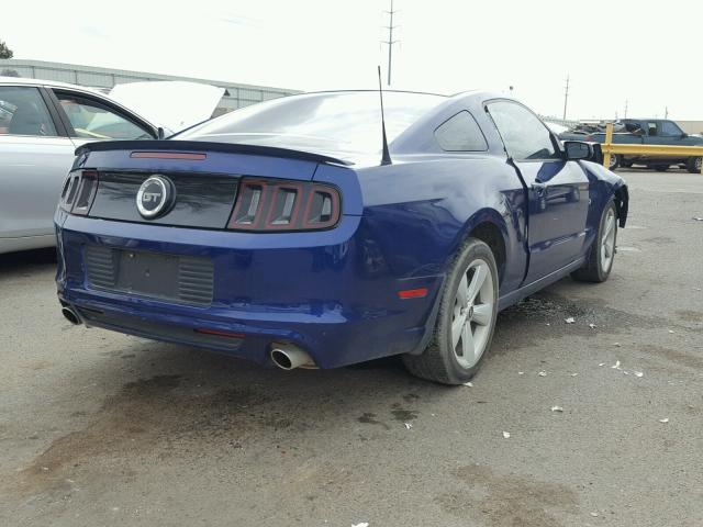 1ZVBP8CF4E5299017 - 2014 FORD MUSTANG GT BLUE photo 4