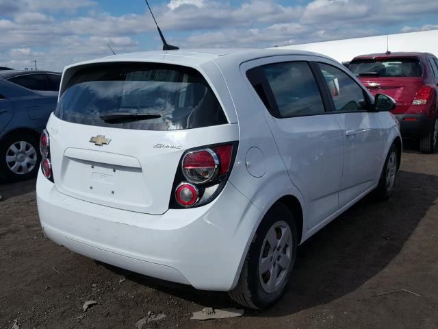 1G1JA6SG7E4110888 - 2014 CHEVROLET SONIC LS WHITE photo 4