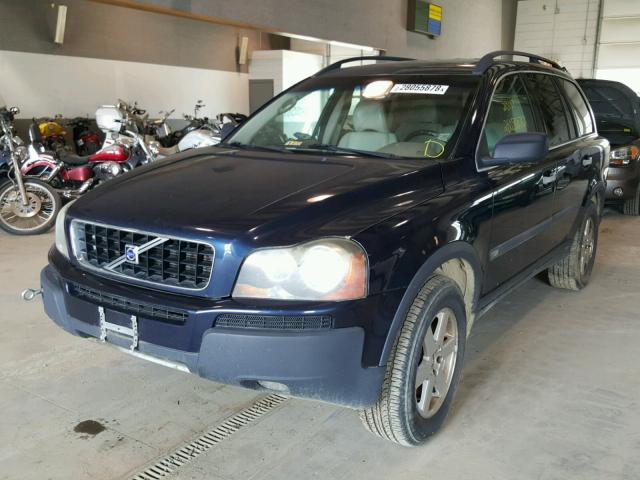 YV1CY59H041112237 - 2004 VOLVO XC90 BLUE photo 2