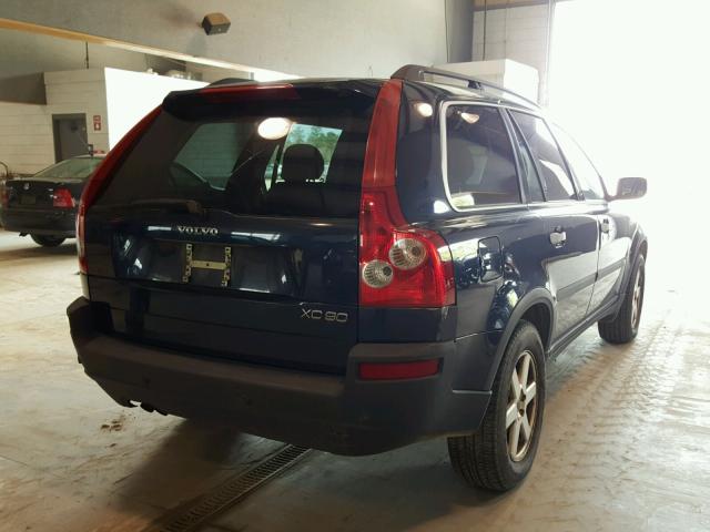 YV1CY59H041112237 - 2004 VOLVO XC90 BLUE photo 4