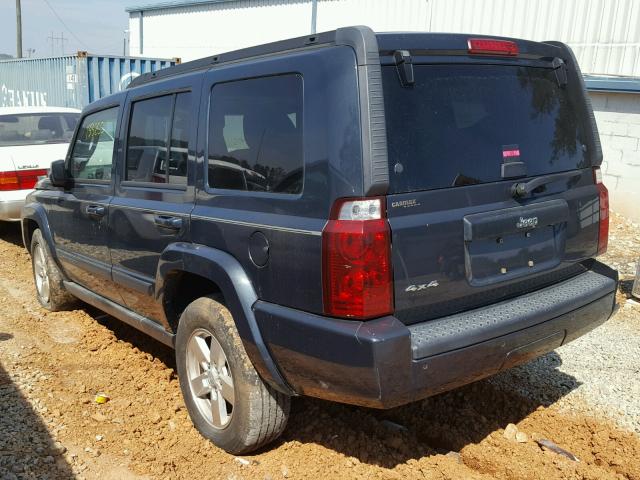 1J8HG48K37C567784 - 2007 JEEP COMMANDER BLUE photo 3