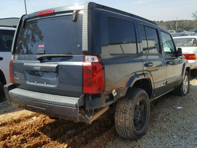 1J8HG48K37C567784 - 2007 JEEP COMMANDER BLUE photo 4