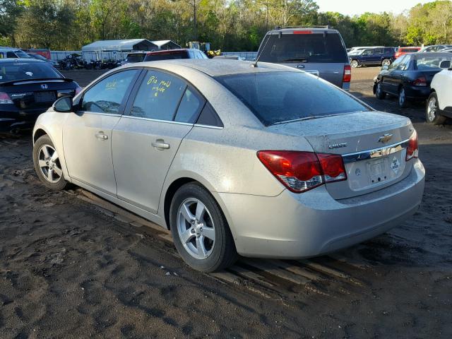 1G1PE5SC7C7270285 - 2012 CHEVROLET CRUZE LT GOLD photo 3