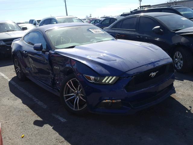 1FA6P8CF9G5311319 - 2016 FORD MUSTANG GT BLUE photo 1