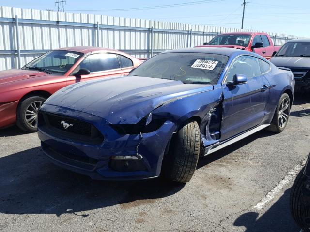 1FA6P8CF9G5311319 - 2016 FORD MUSTANG GT BLUE photo 2