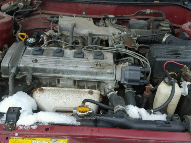 2T1BB02E2TC164713 - 1996 TOYOTA COROLLA DX RED photo 7